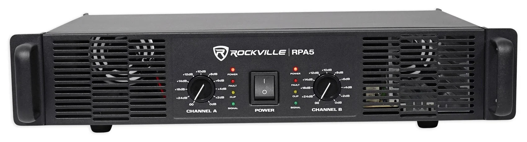 2) Rockville  8“ 800W 4 Ohm  Speakers  Cabinet+ 1000w Amplifier