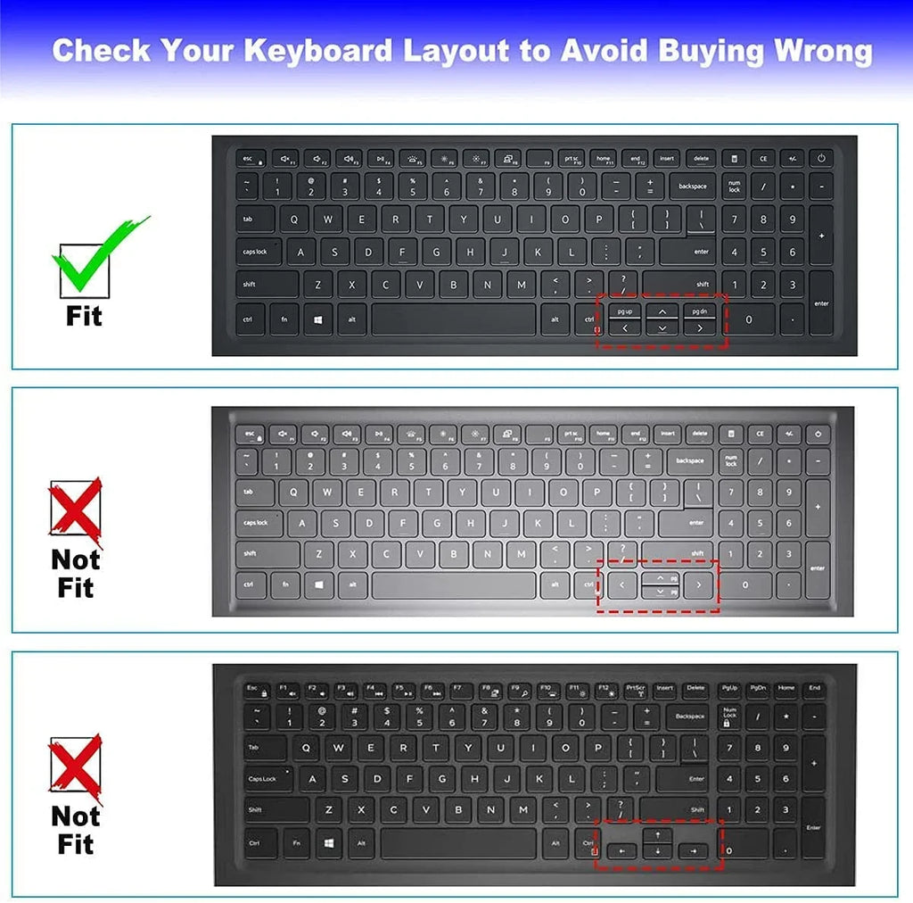 Keyboard Cover for 15.6 17.3 Dell Inspiron 15 17 3501 3505 5501 5502 5505 5508 5584 5590 5593 5598 7590 7591 7501 7506