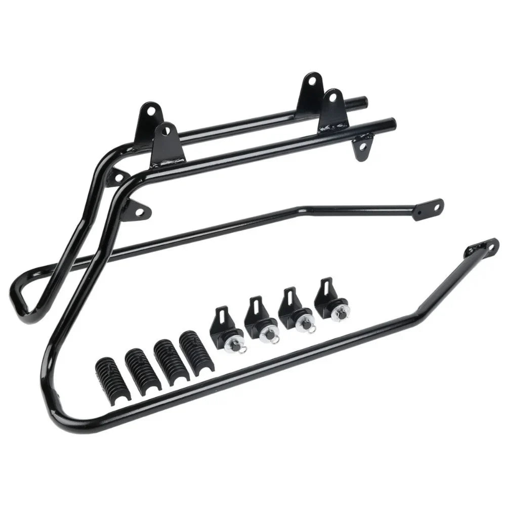 Hard Saddlebags Saddle Bags w/ Conversion Brackets For Harley-Davidson