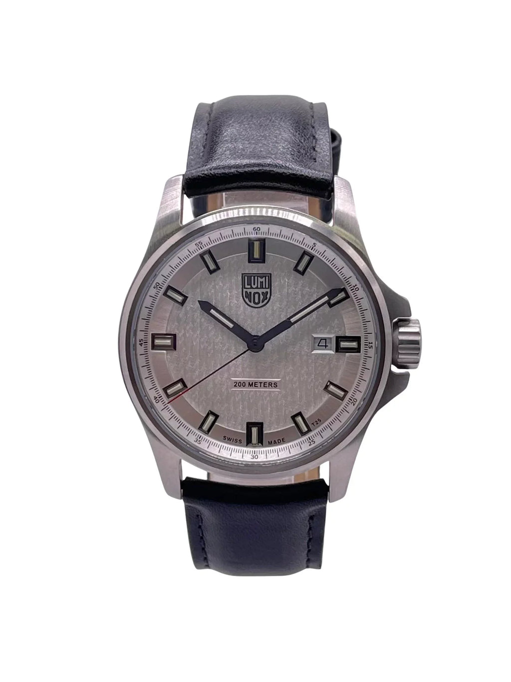 Luminox Dress Field 42mm Stainless Steel Silver Dial Mens Quartz Watch .1839