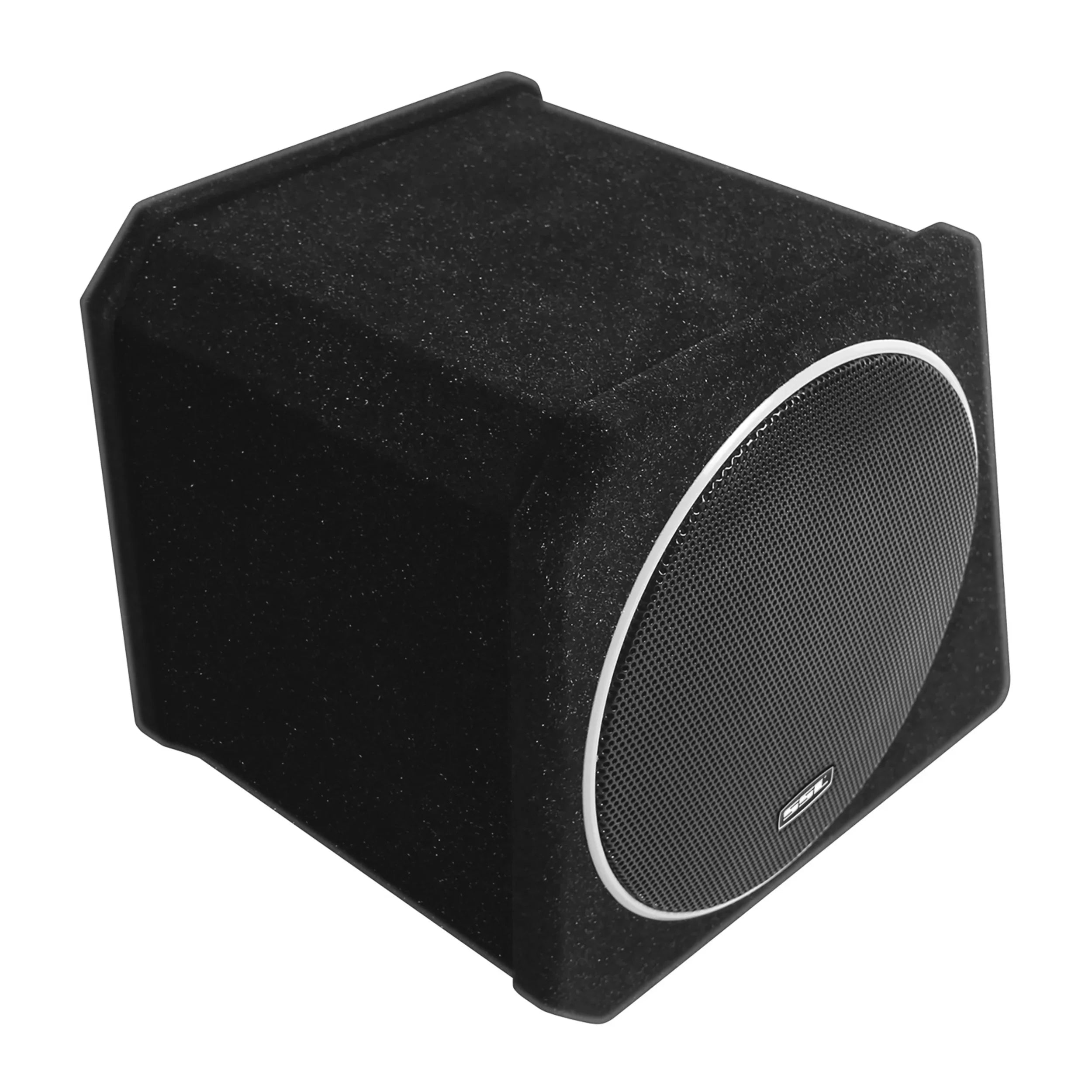 Sound Storm Laboratories  8 Inch Amplified Powered Car Audio Subwoofer Package – Built-in Amplifier, Passive Radiator, Remote Subwoofer Control, For Truck, Boxes and Enclosures