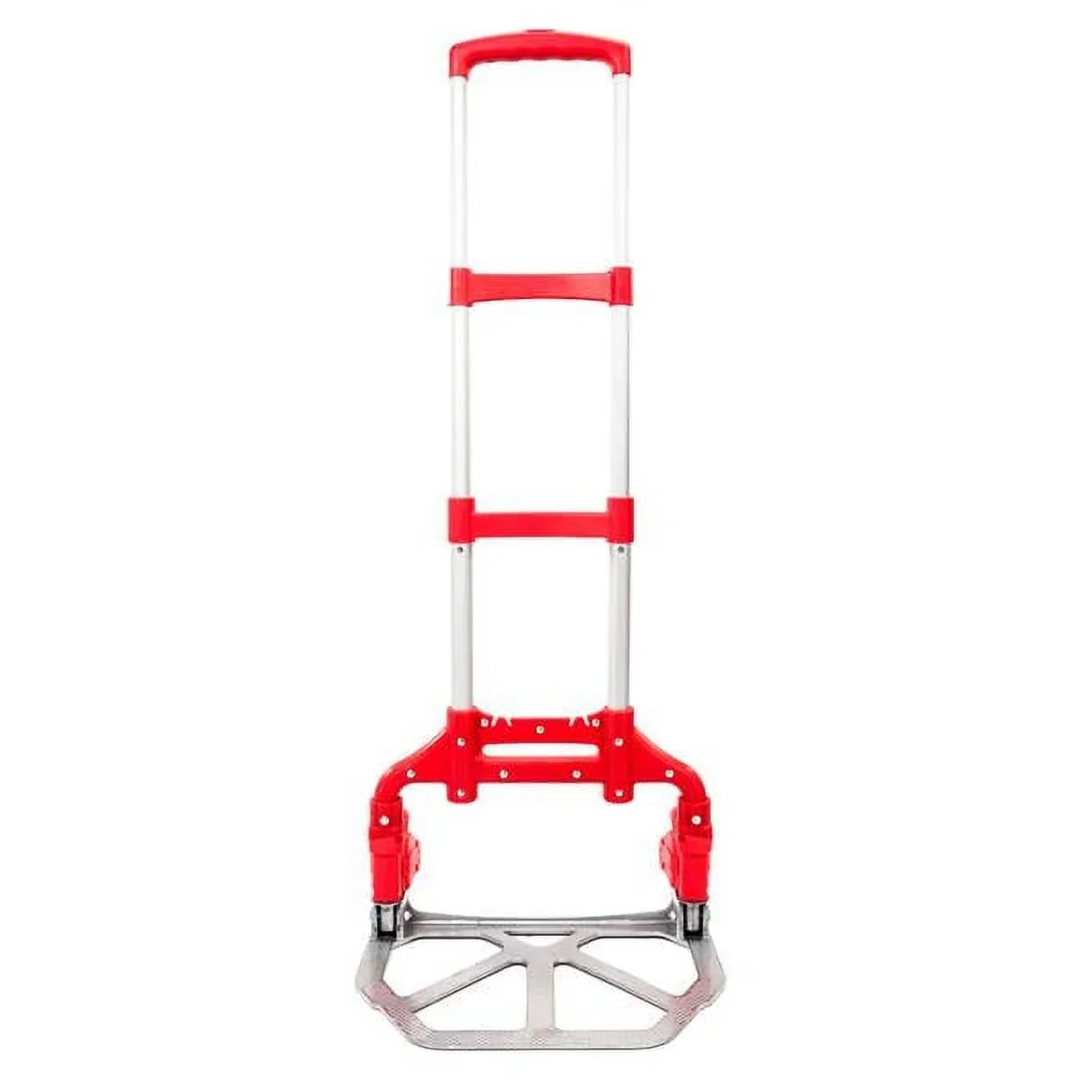 Portable Aluminium Cart Folding Dolly Push Truck Hand Collapsible Trolley Luggage Red