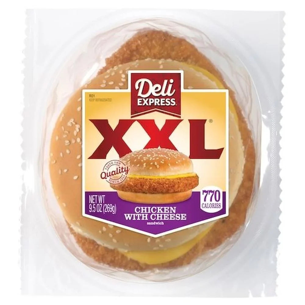 Deli Express  Large Chicken with Cheese Sandwich -- 6 per case