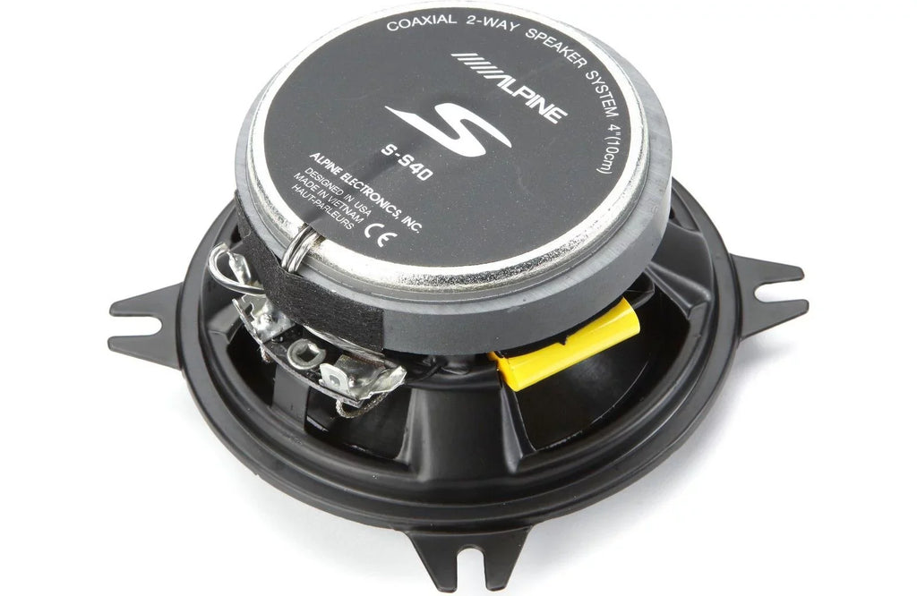 Alpine -Series 4 Coaxial 2-Way Speaker Set - -"