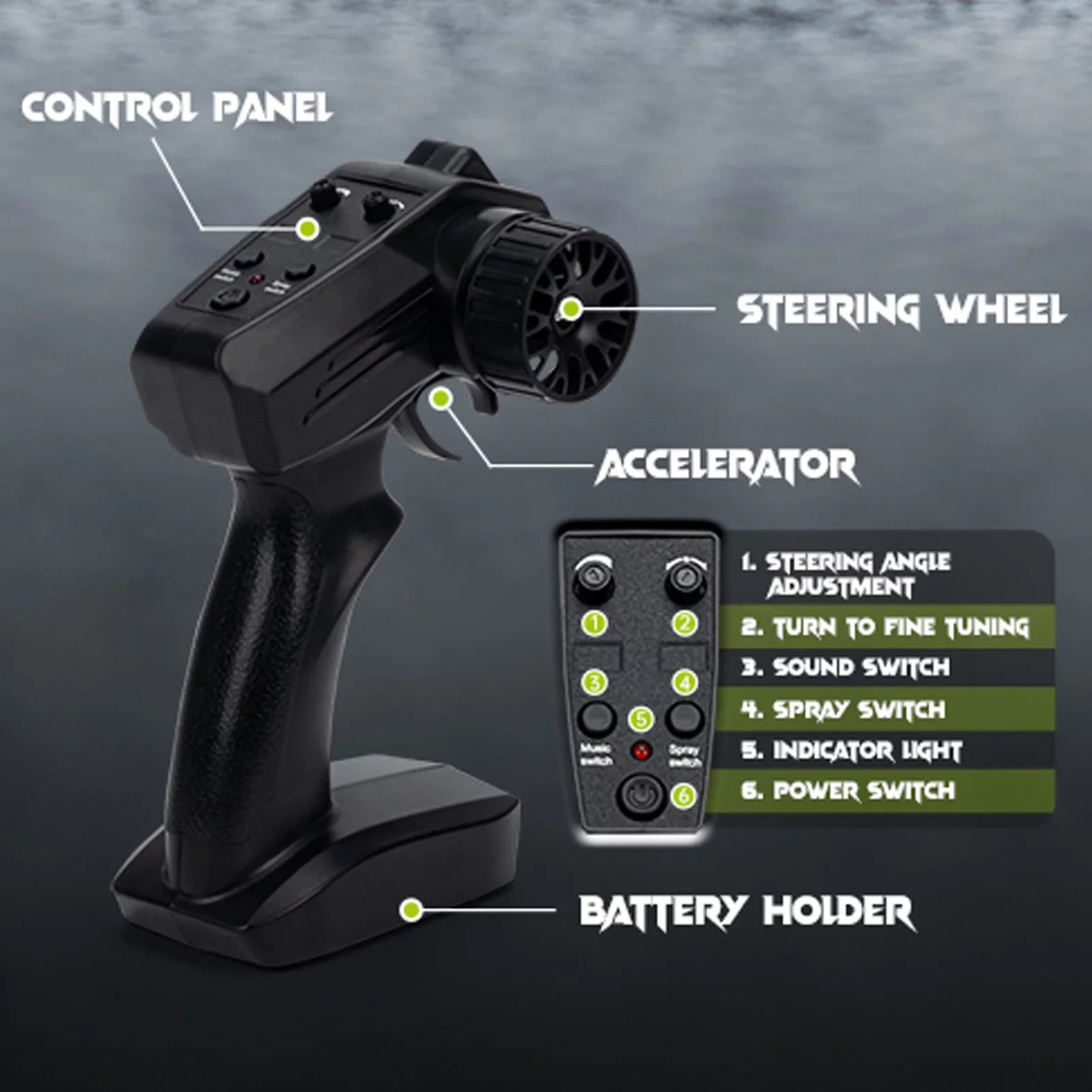 Pinnaco High Speed Remote Control Motorcycle Toy, Model with Light Spray Function, for Thrilling Racing Action