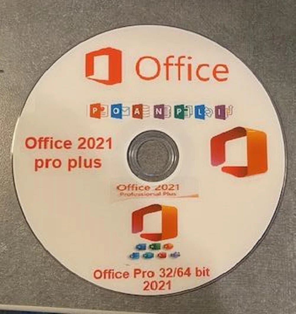 microsoft office 2021 pro plus for windows (key card) with a free dvd(no return is accepted)