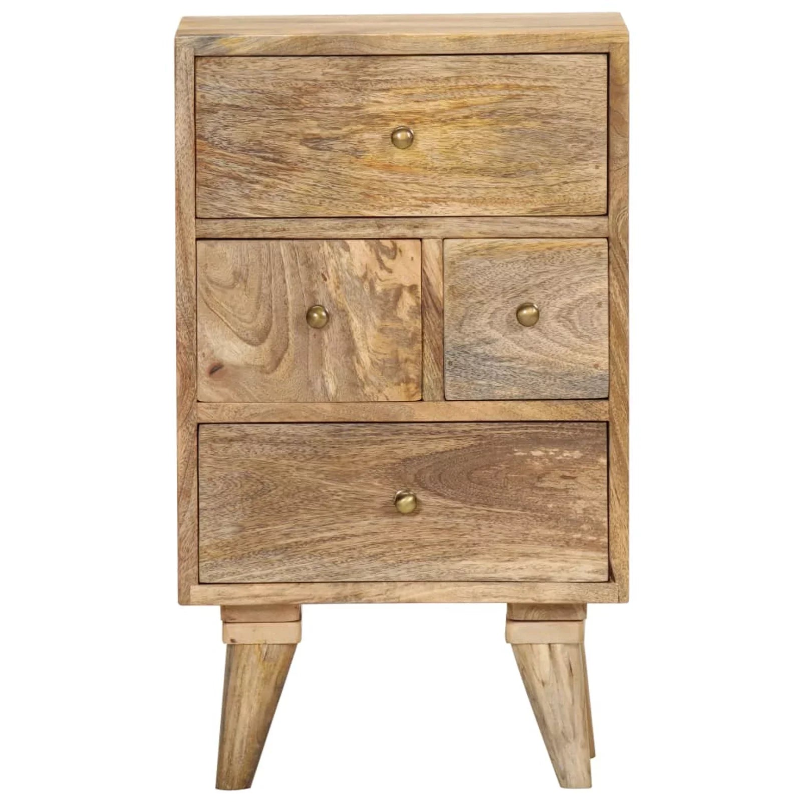Dcenta Bedside Cabinet 14.2"x11.8"x23.6" Solid Mango Wood