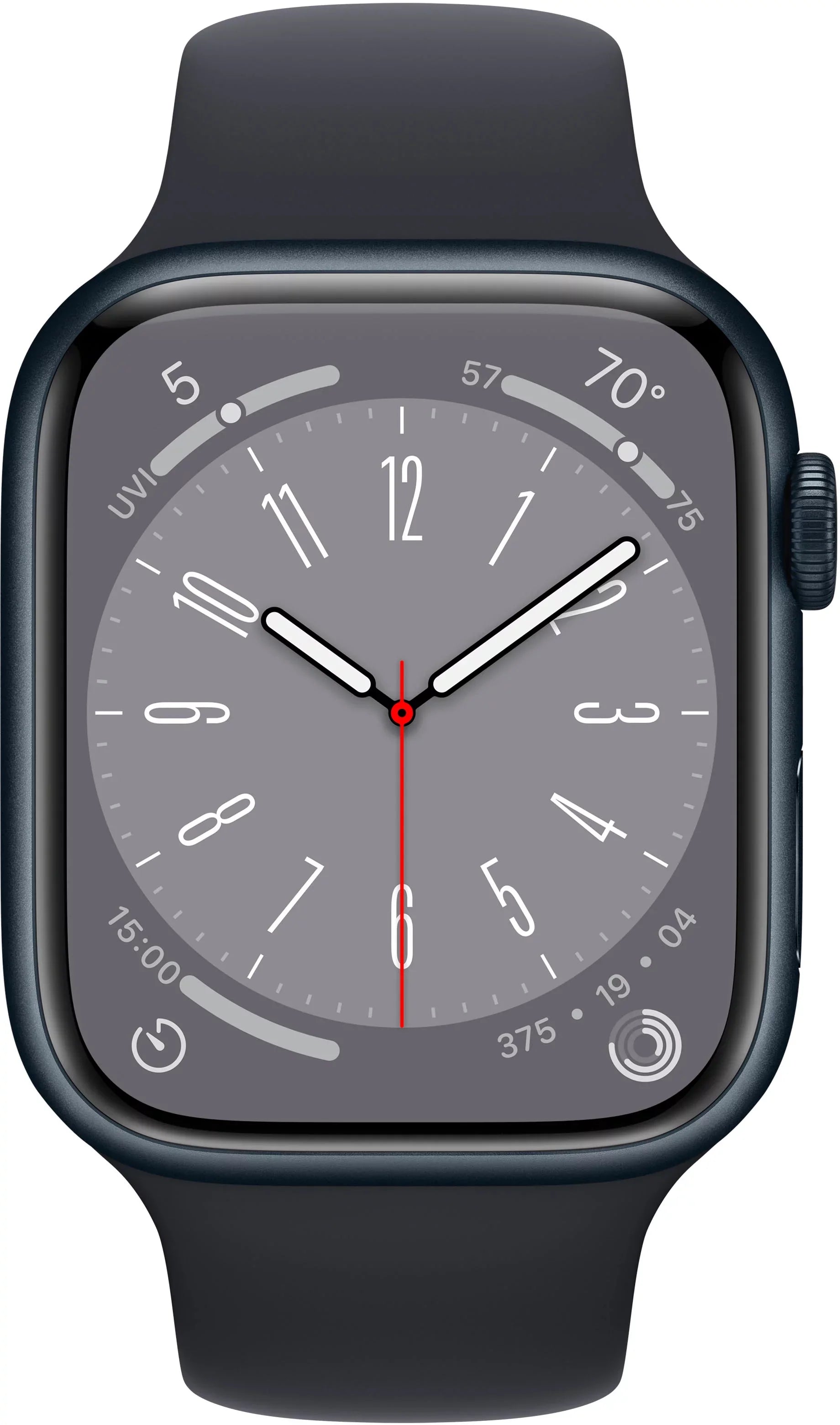 Restored Apple Watch Gen 8 Series 8 45mm Midnight Aluminum - Midnight Sport Band 3K758LL/ (Refurbished)