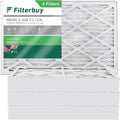 Filterbuy 8x20x4  8 Pleated   Furnace Air Filters (4-Pack)
