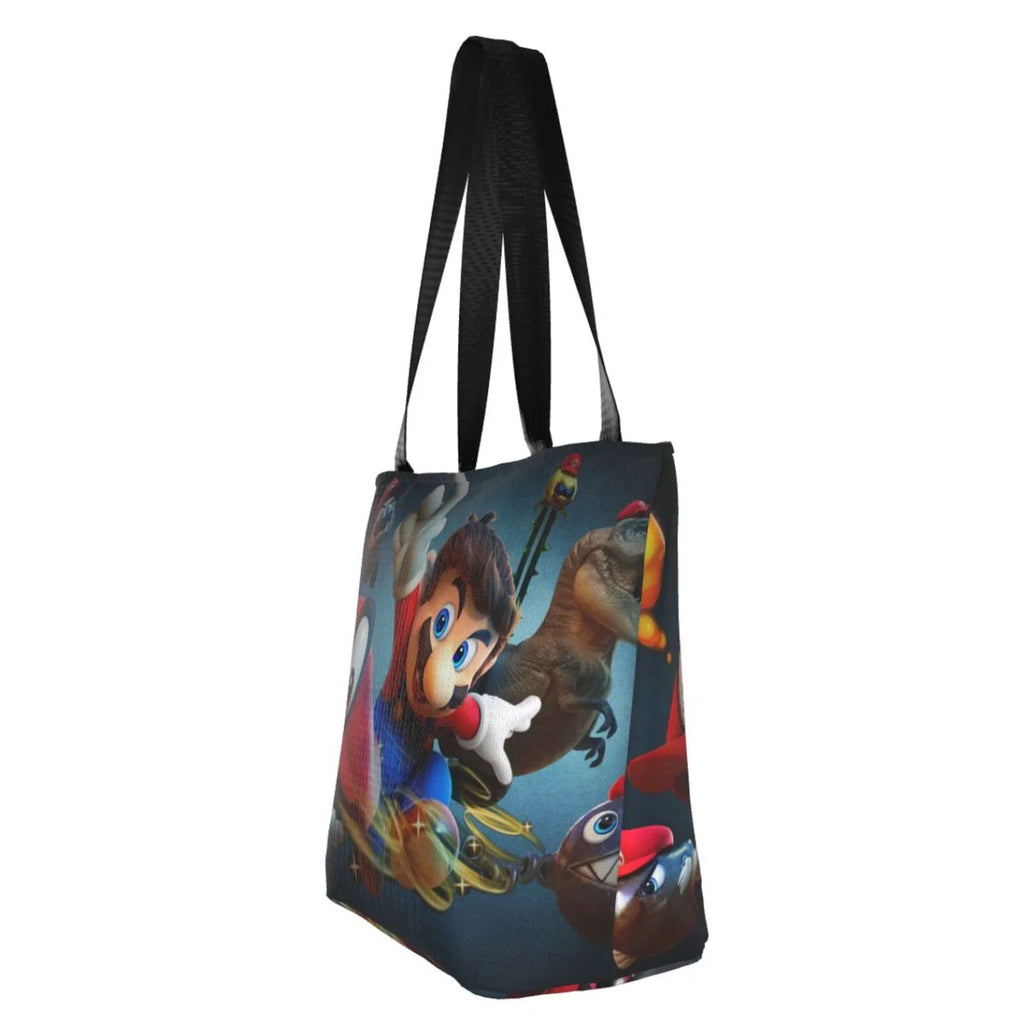 Super Mario Odyssey Women's Tote Bag Large Capacity Shoulder Handbag For Travel Beach Shopping Business Work School