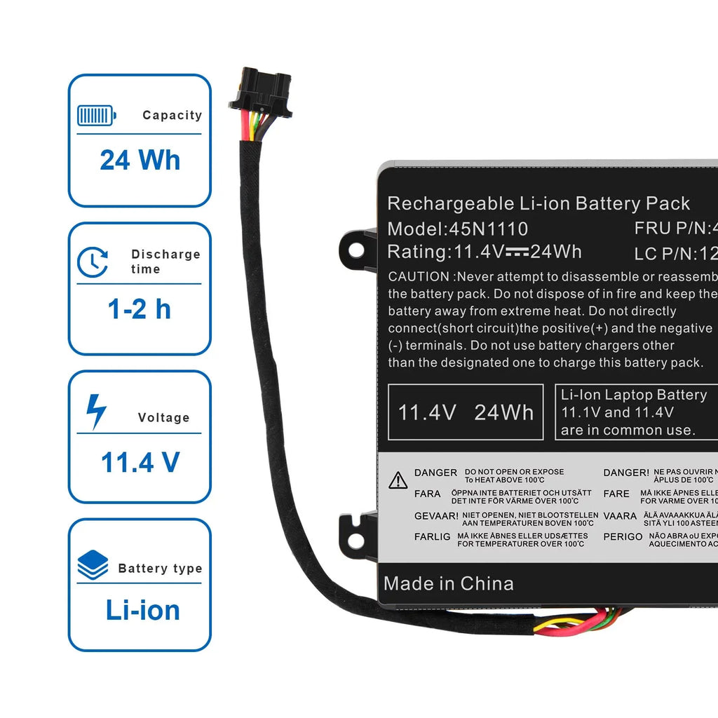 Battery for Lenovo ThinkPad   T450s       45N1112 / 45N1113