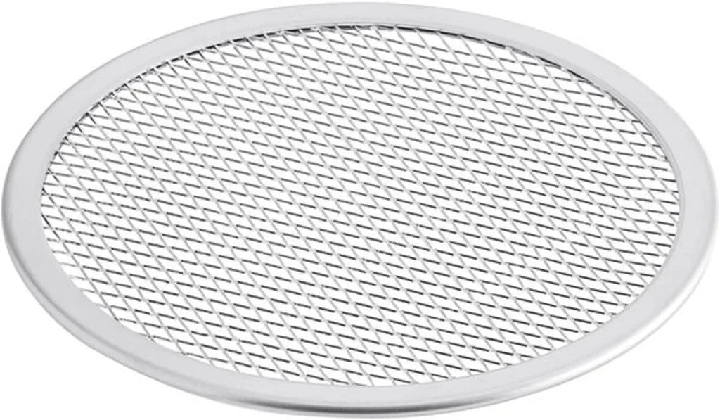 TrueCraftware- Set of 2 Aluminum 13” Pizza Baking Screen Seamless Rim- Bakeware Pizza Screen Round Pizza Pan Tray Round Baking Tray for Home Kitchen Pizzeria & Restaurants