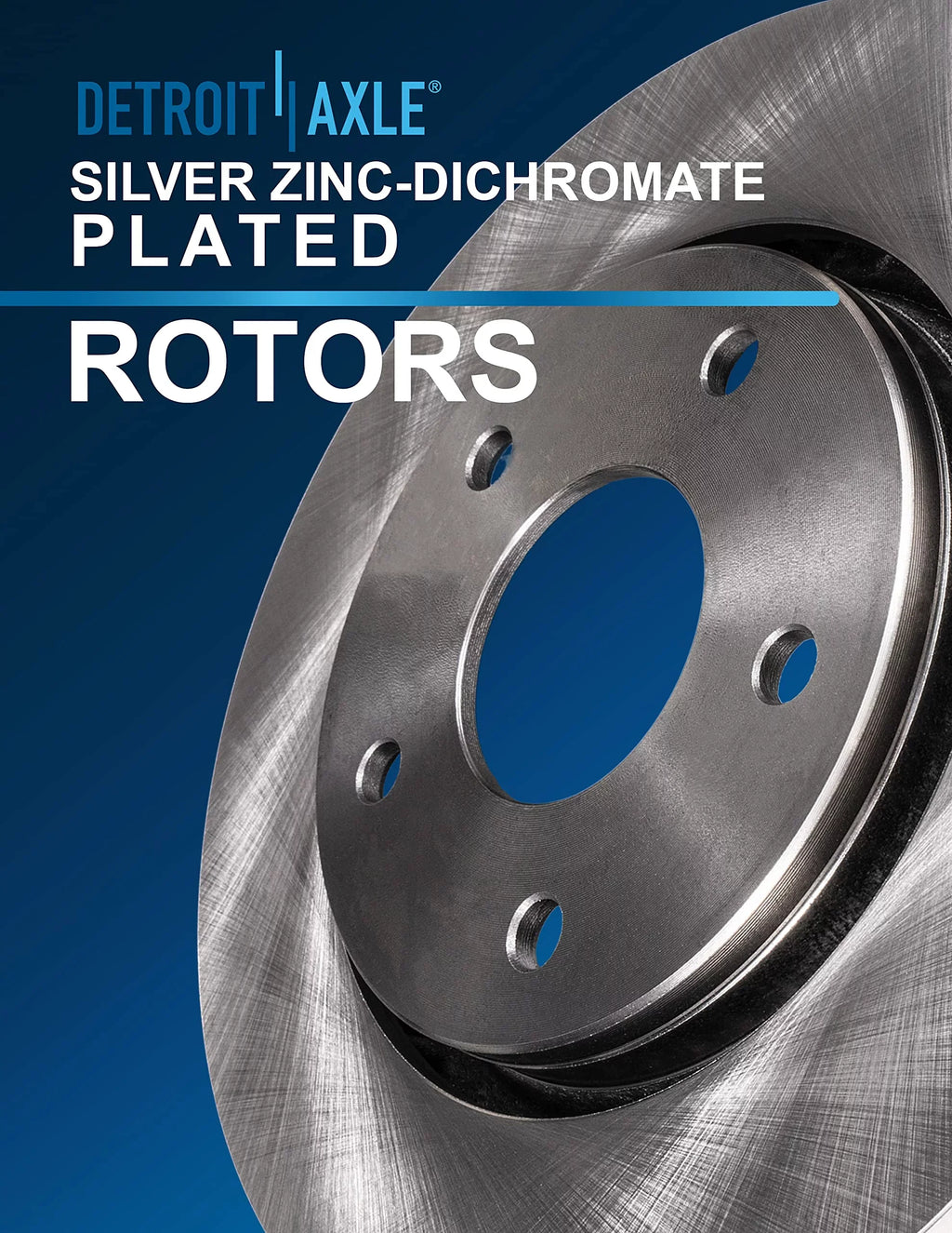 Detroit Axle - Rear Brake Rotors for Town & Country Dodge Grand Caravan Journey Ram /  Routan Replacement Disc Brakes Rotors: 12.01" Inch Rotor