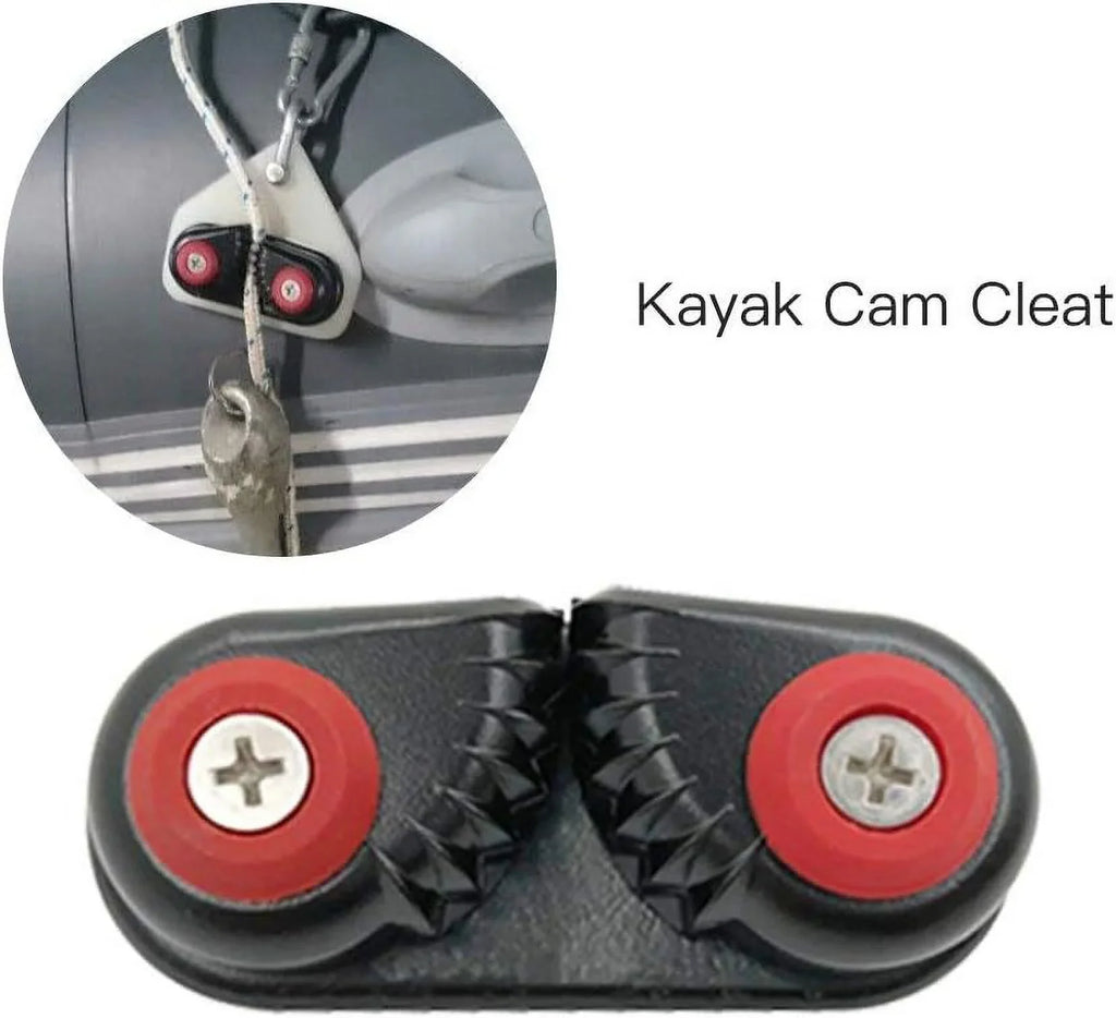 Lixada 2PCS Kayak Cam Cleat Boat Canoe Sailing Boat Dinghy Aluminum Cam Cleats Fast Entry Kayak Cleats