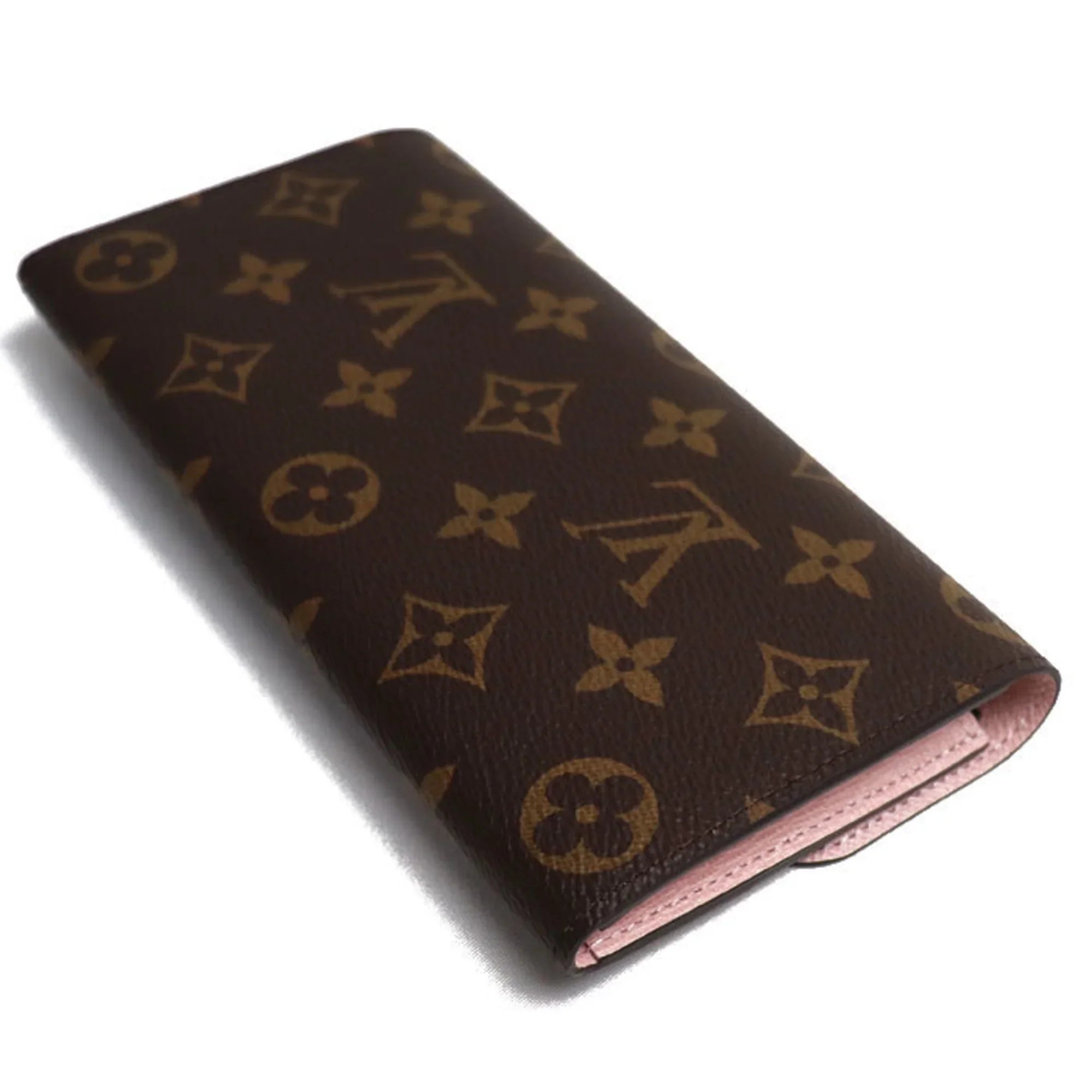 Pre-Owned   Portefeuil Emily Long Wallet Monogram Rose Ballerine   Women's (Good)