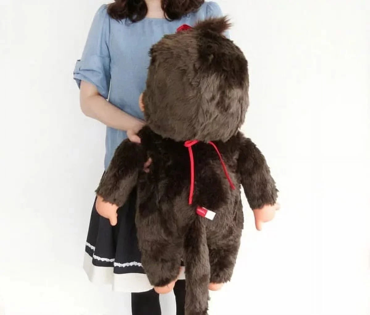 Girl Monkey Monchhichi Jumbo  Plush Toy. Limited Edition. 31" Tall.