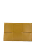 Women's Brown Leather Woven Strapless