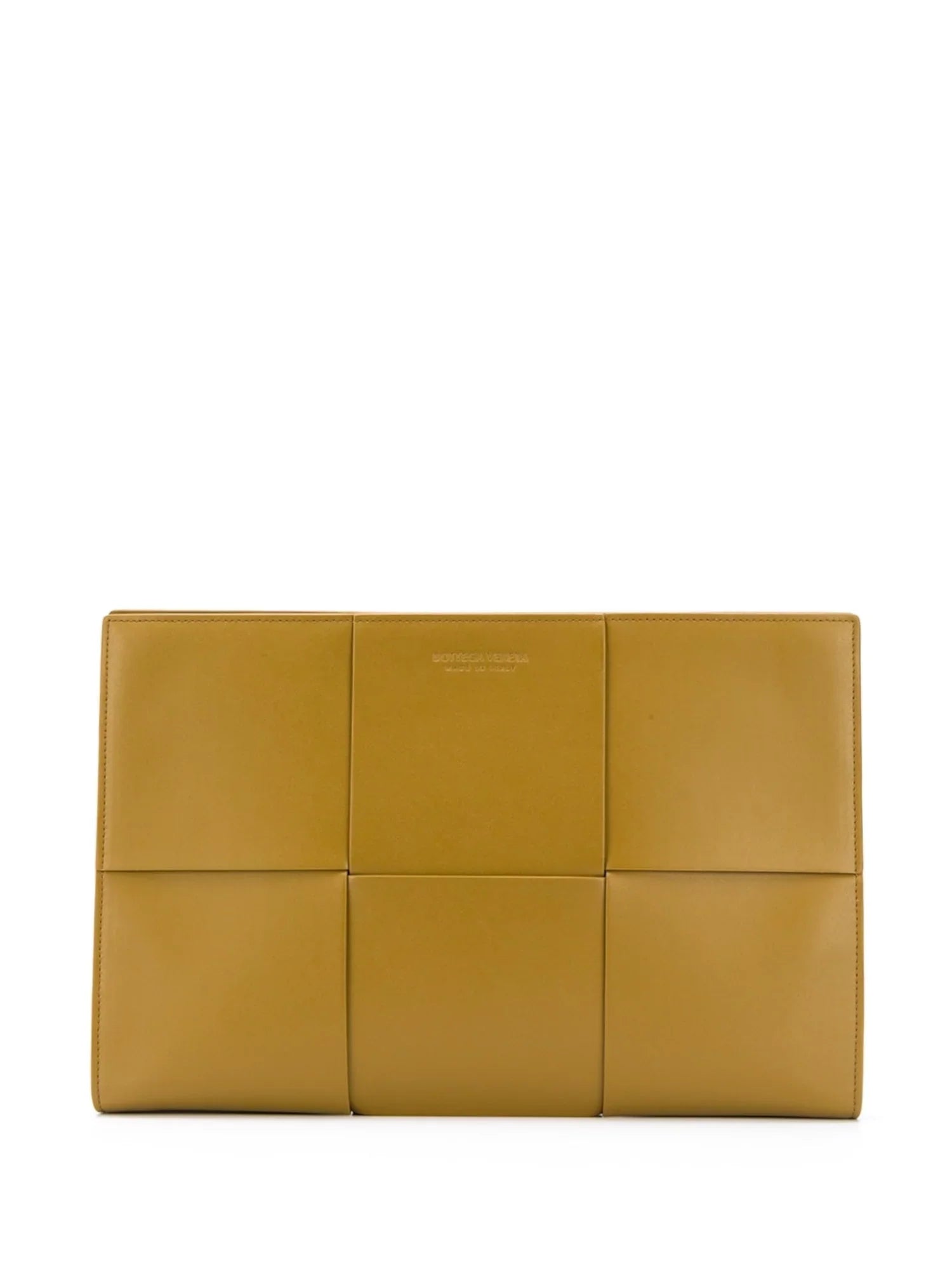 Women's Brown Leather Woven Strapless