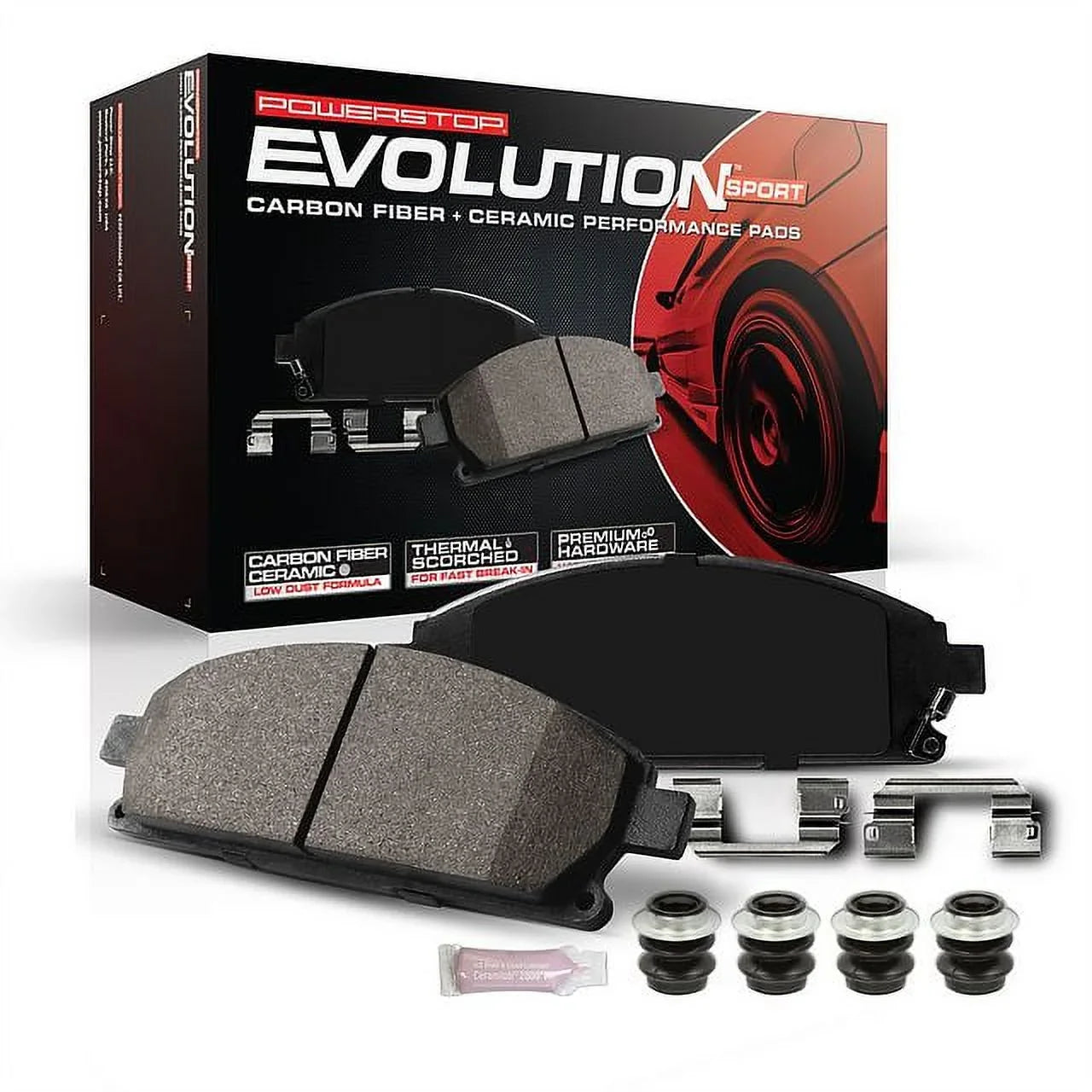 Power Stop Rear  Evolution Carbon-Fiber Ceramic Brake Pads -1473 Fits 2019