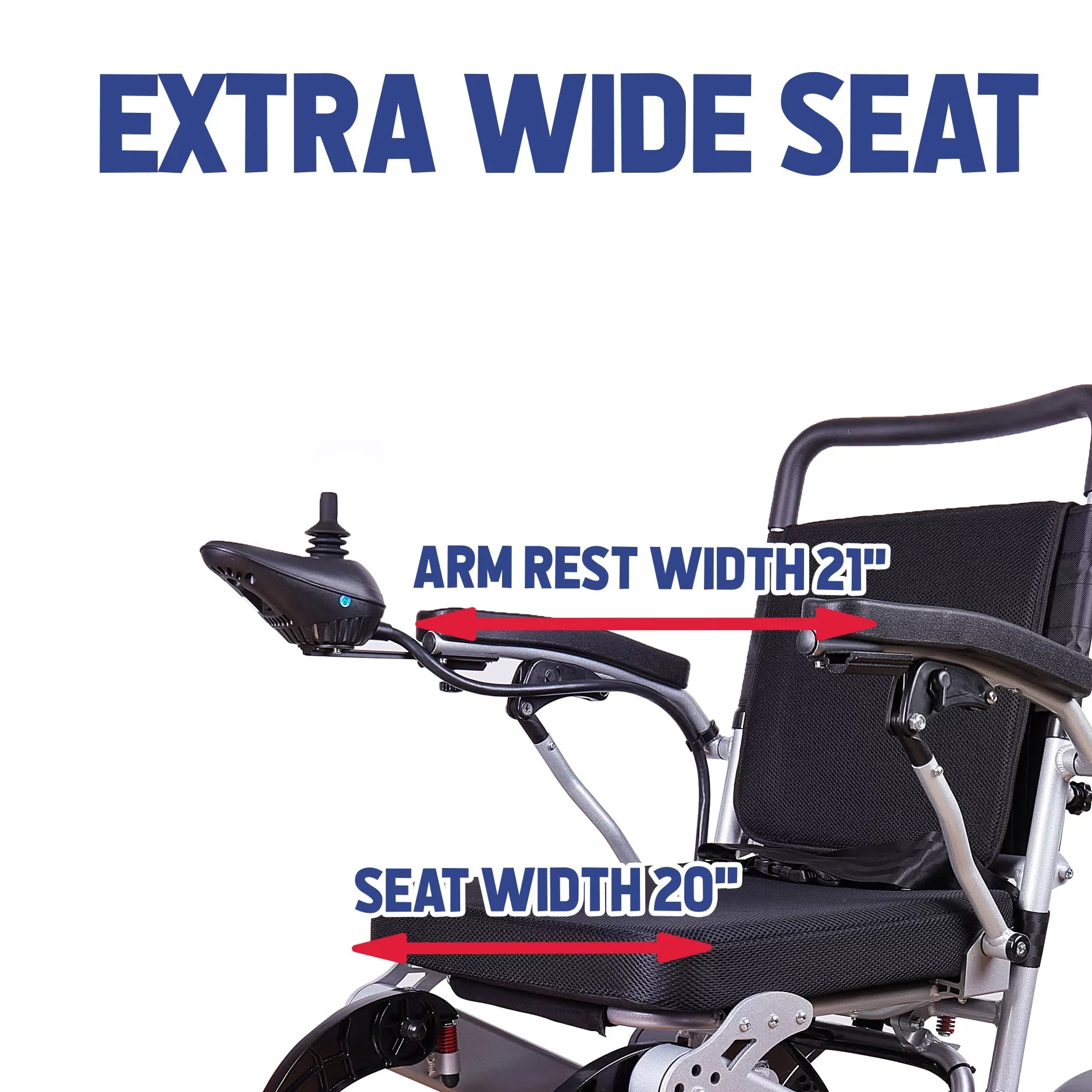 Alton Mobility - Exclusive Lightweight and Foldable Electric Power Wheelchairs 360lbs - 500W - 20 miles -