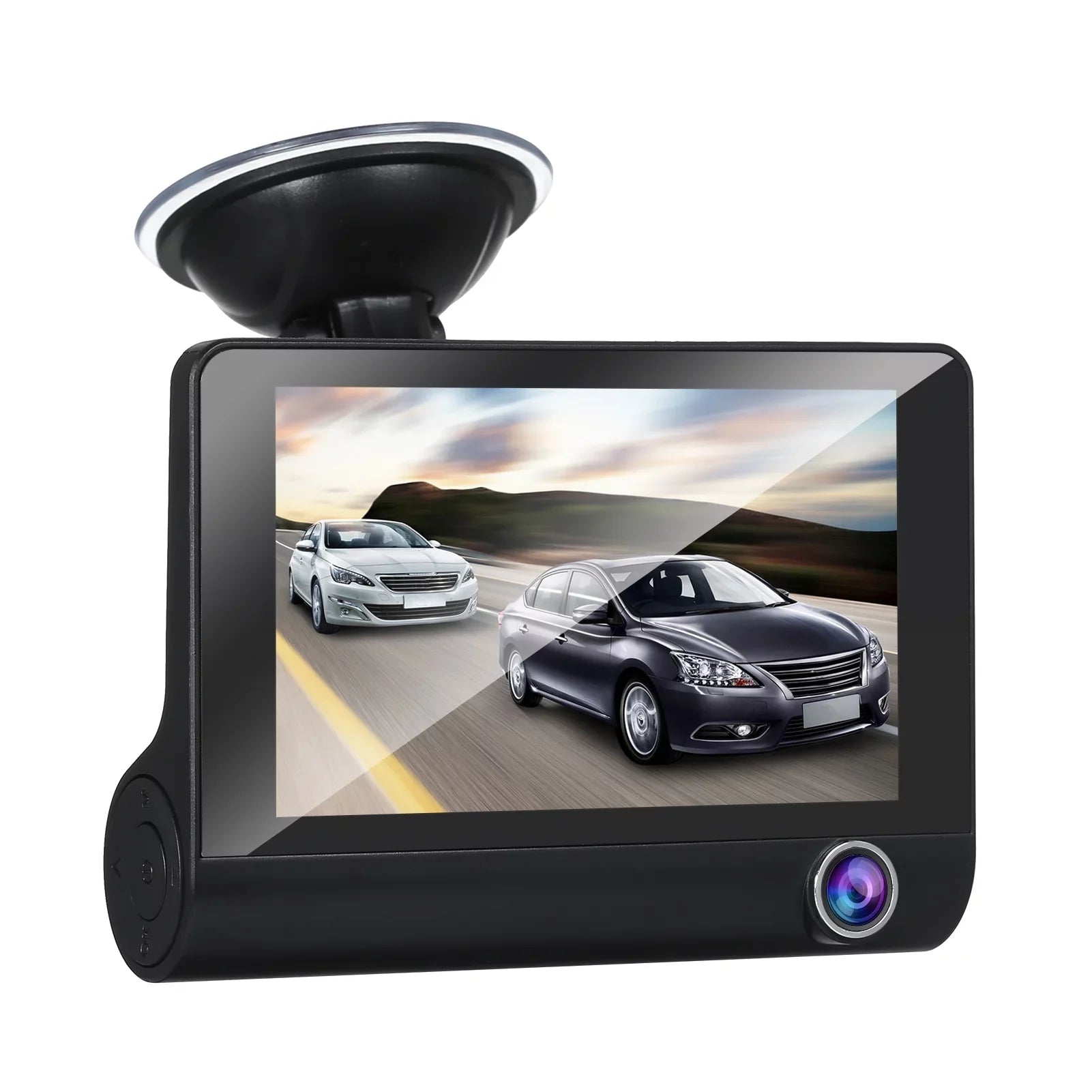 Apexeon Dash Cam， 1080P Full  Front and Rear Dual Camera, 4 Inch  Screen, Wide Angle Vision, Loop Recording， Stay Protected on the Road!