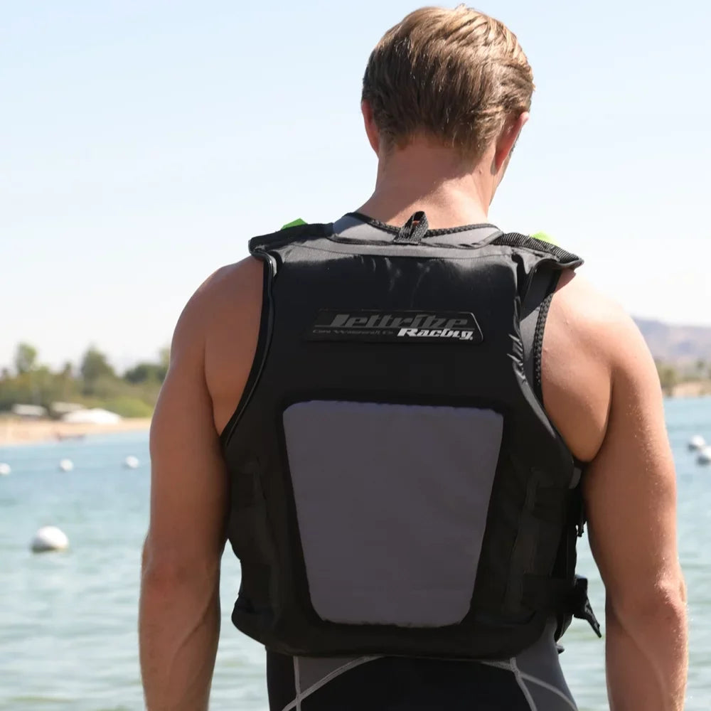 Black Out Vest | Custom Options | Coast Guard Approved Type 3 | Side-Entry Jet Ski Vest (/)