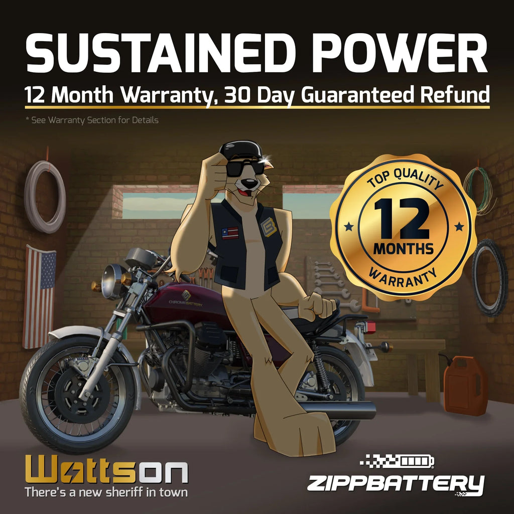 Zipp Battery - (14AHL- 12 Volt,12 Ah, 210 ) Snowmobile Battery for Arctic Cat Jag Afs /t 1993