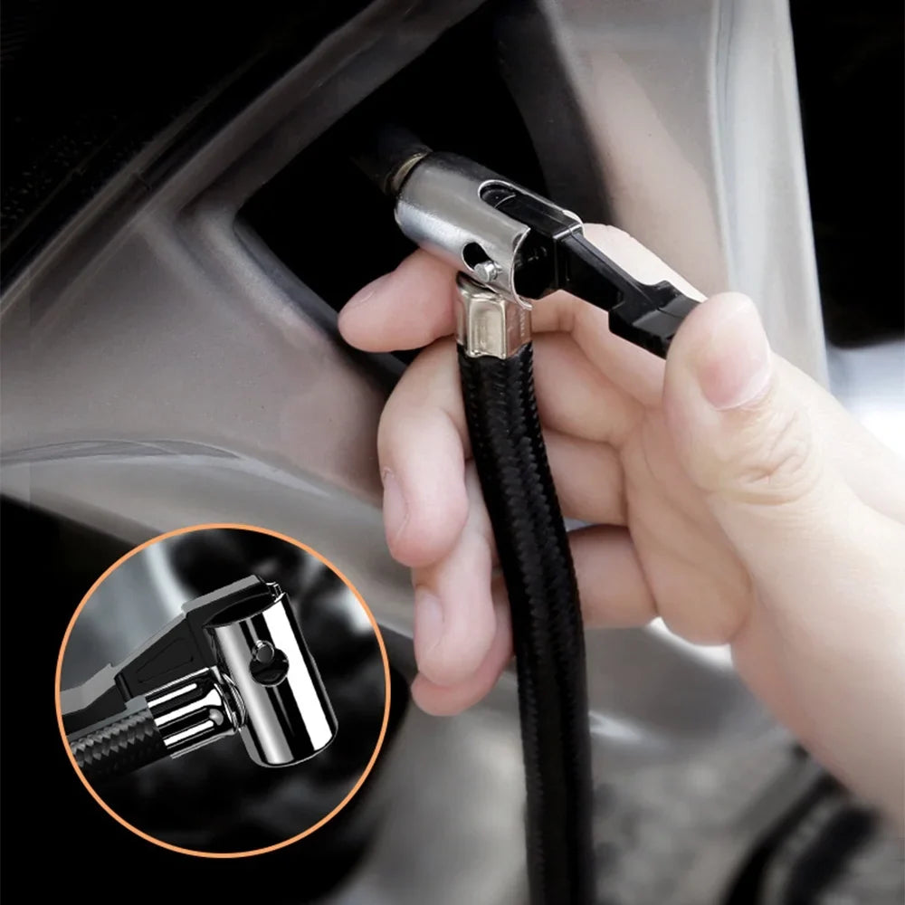 Geevorks Car Auto Pump, Portable Tire Inflator with  Light,  12V Digital Air Compressor