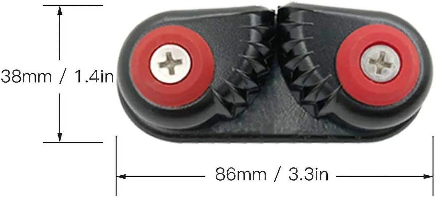 Lixada 2PCS Kayak Cam Cleat Boat Canoe Sailing Boat Dinghy Aluminum Cam Cleats Fast Entry Kayak Cleats