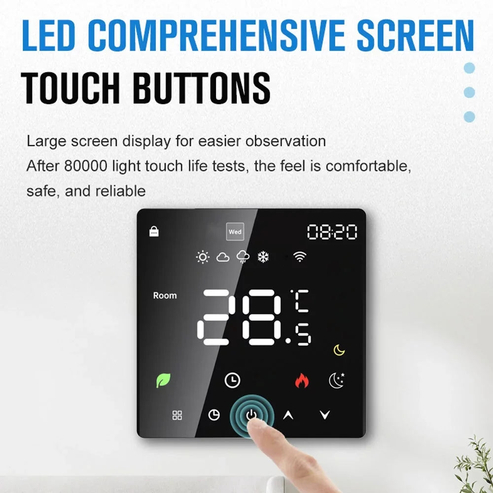 Andoer Thermostat,Water Device With Display Temperature Water Lcd Temperature Water Device WeeklyAmmableAmmable Function Dalynn  Display