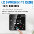 Andoer Thermostat,Water Device With Display Temperature Water Lcd Temperature Water Device WeeklyAmmableAmmable Function Dalynn  Display