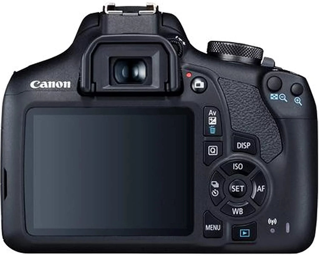 Canon  2000D  Camera with 18-55mm f/3.5-5.6 Zoom Lens + 128GB Card, Tripod, Flash, and More 20pc Bundle