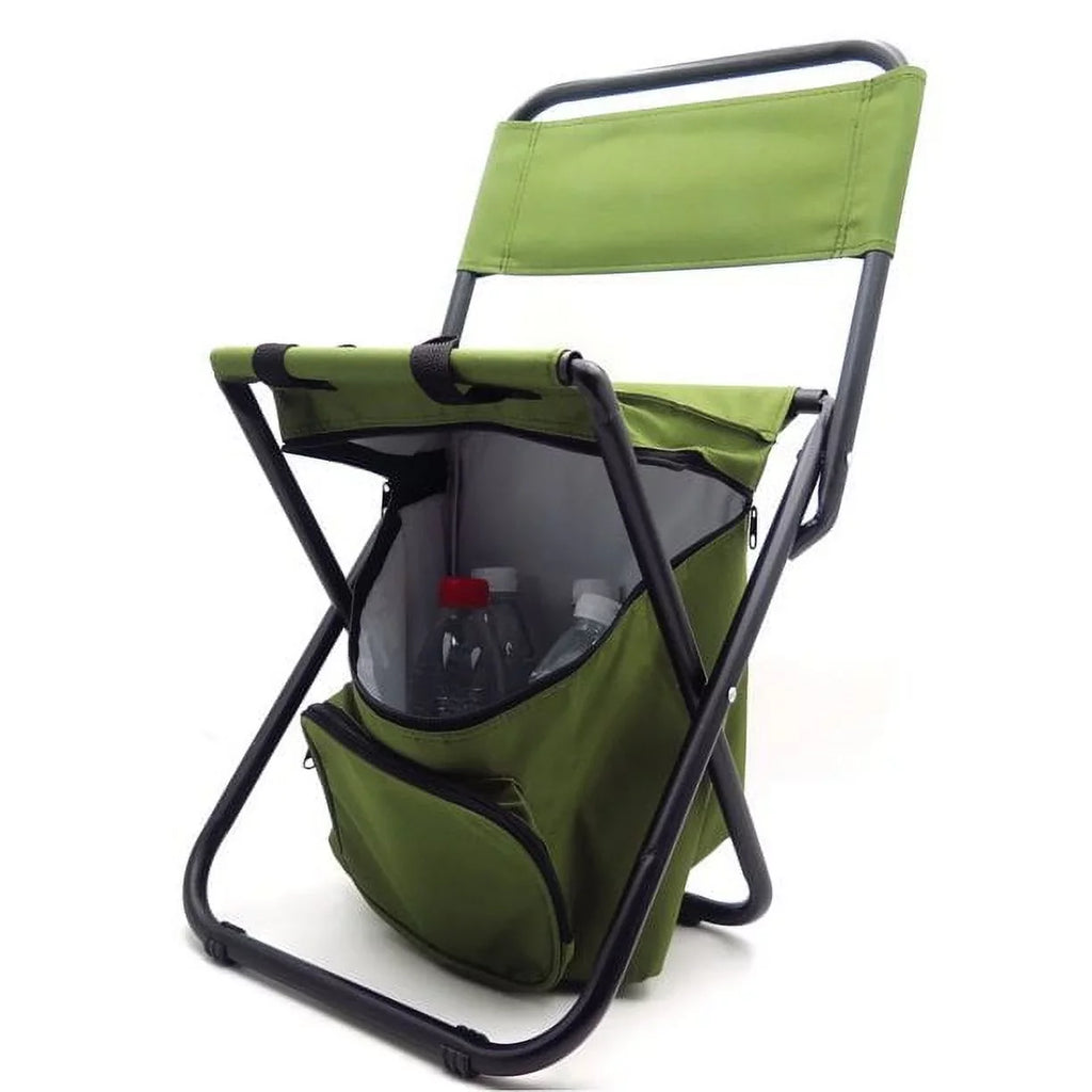 '- New Multi-use Backpack Chair Stool with Cooler Bag Hiking Fishing Camping Picnic