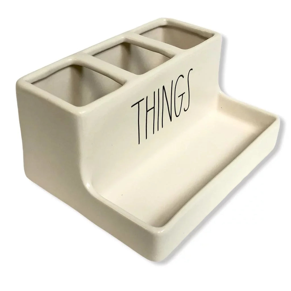 Rae Dunn by Magenta   Black Divided Organizer Home Decor