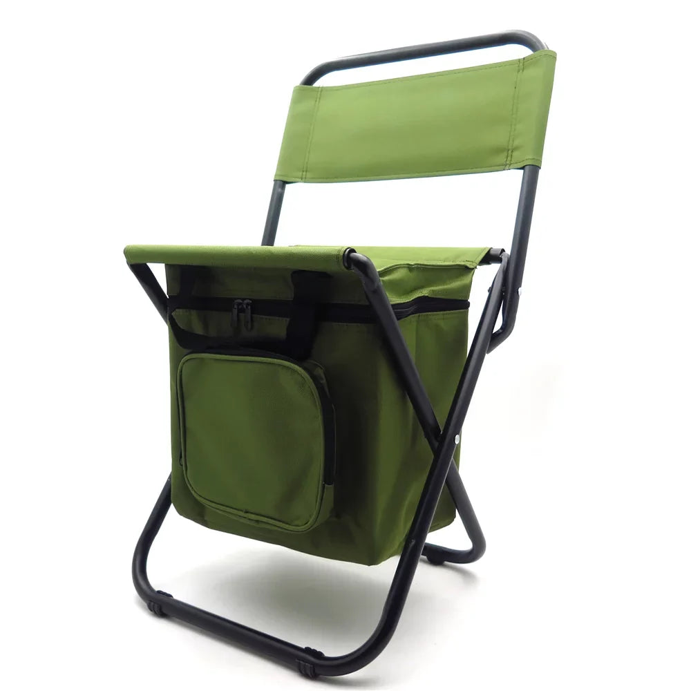 '- New Multi-use Backpack Chair Stool with Cooler Bag Hiking Fishing Camping Picnic