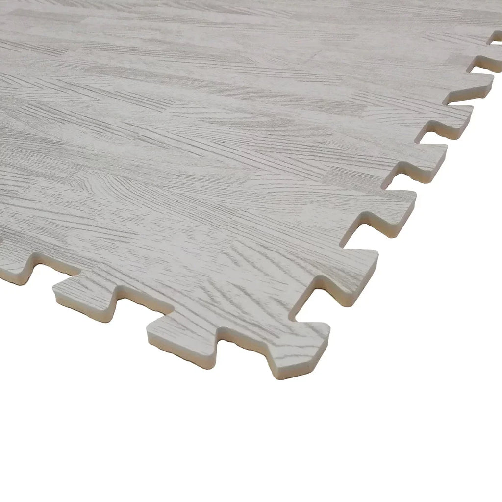 Home Aesthetics 100 Sq. Ft 3/8 Inch Thick Interlocking Foam Mats Flooring, White