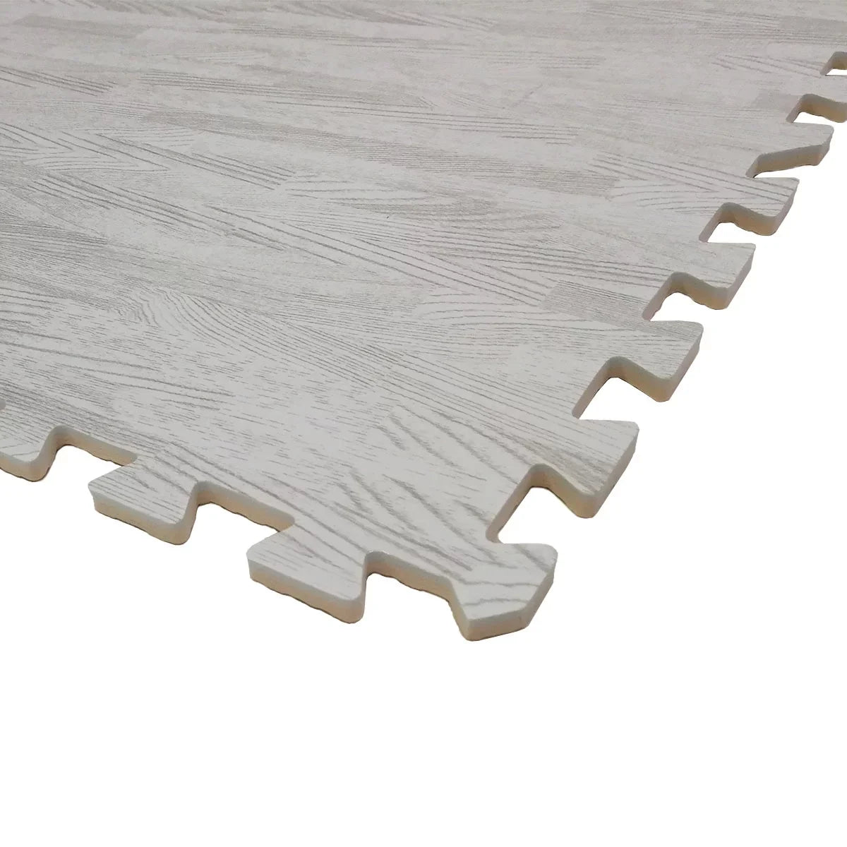 Home Aesthetics 100 Sq. Ft 3/8 Inch Thick Interlocking Foam Mats Flooring, White