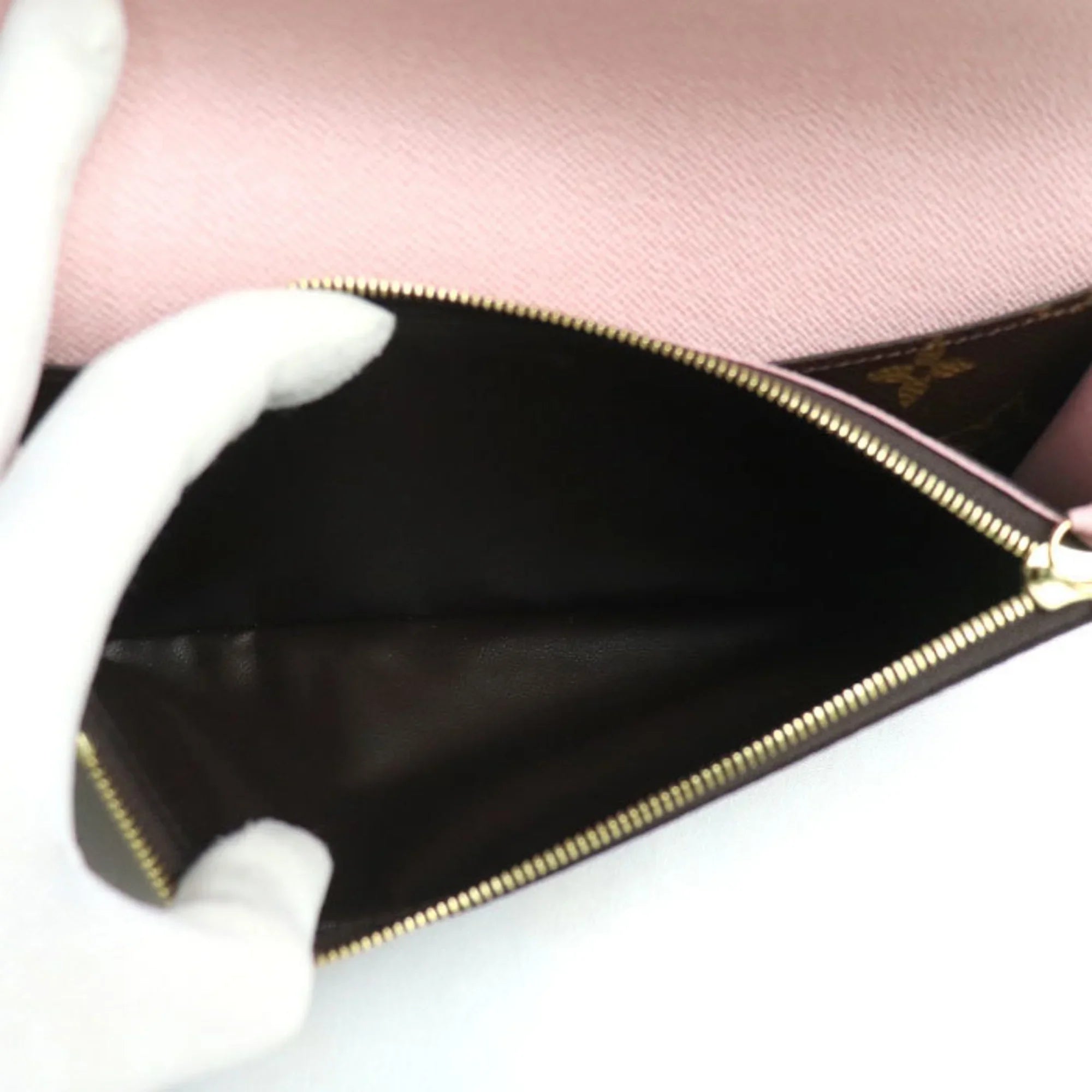 Pre-Owned   Portefeuil Emily Long Wallet Monogram Rose Ballerine   Women's (Good)
