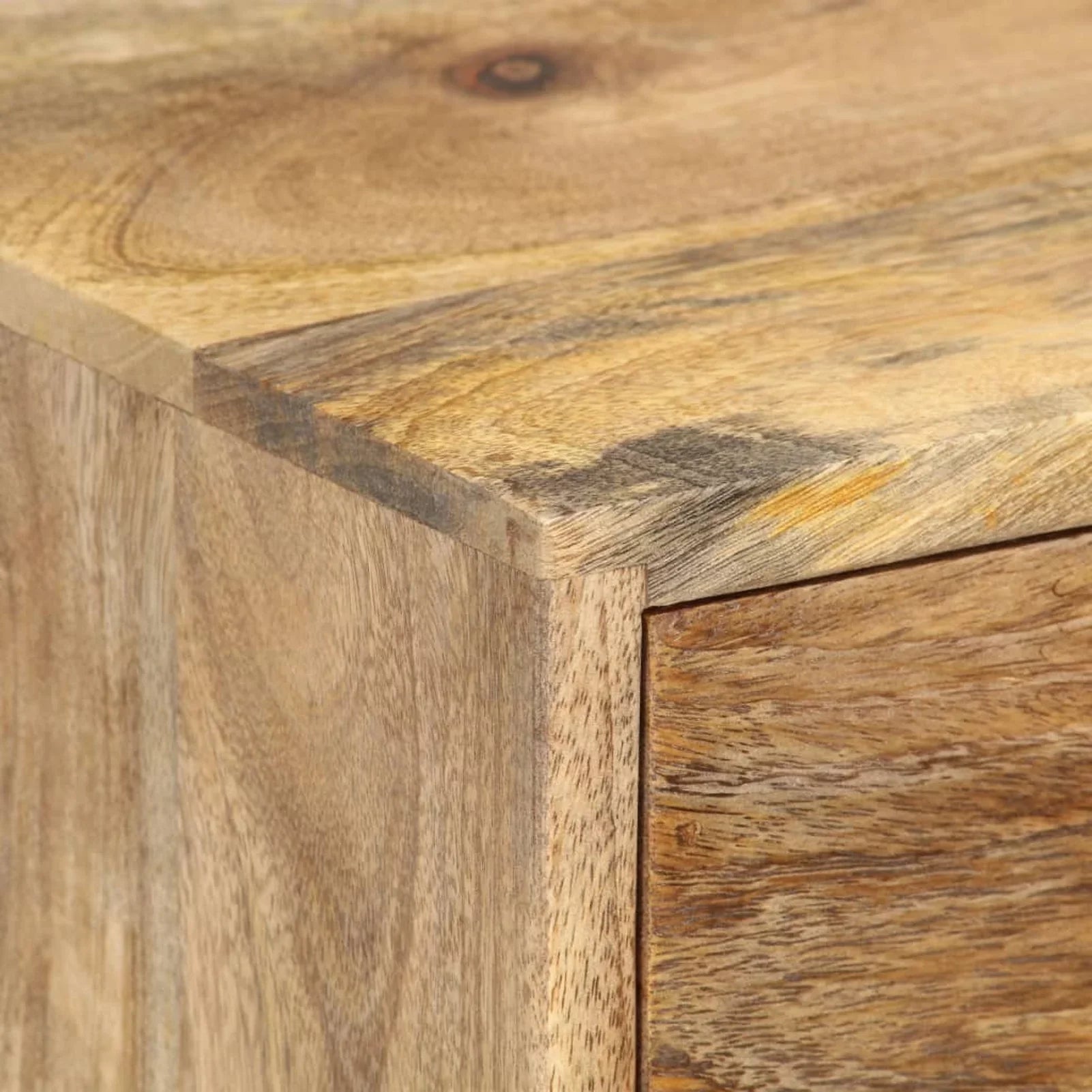 Dcenta Bedside Cabinet 14.2"x11.8"x23.6" Solid Mango Wood