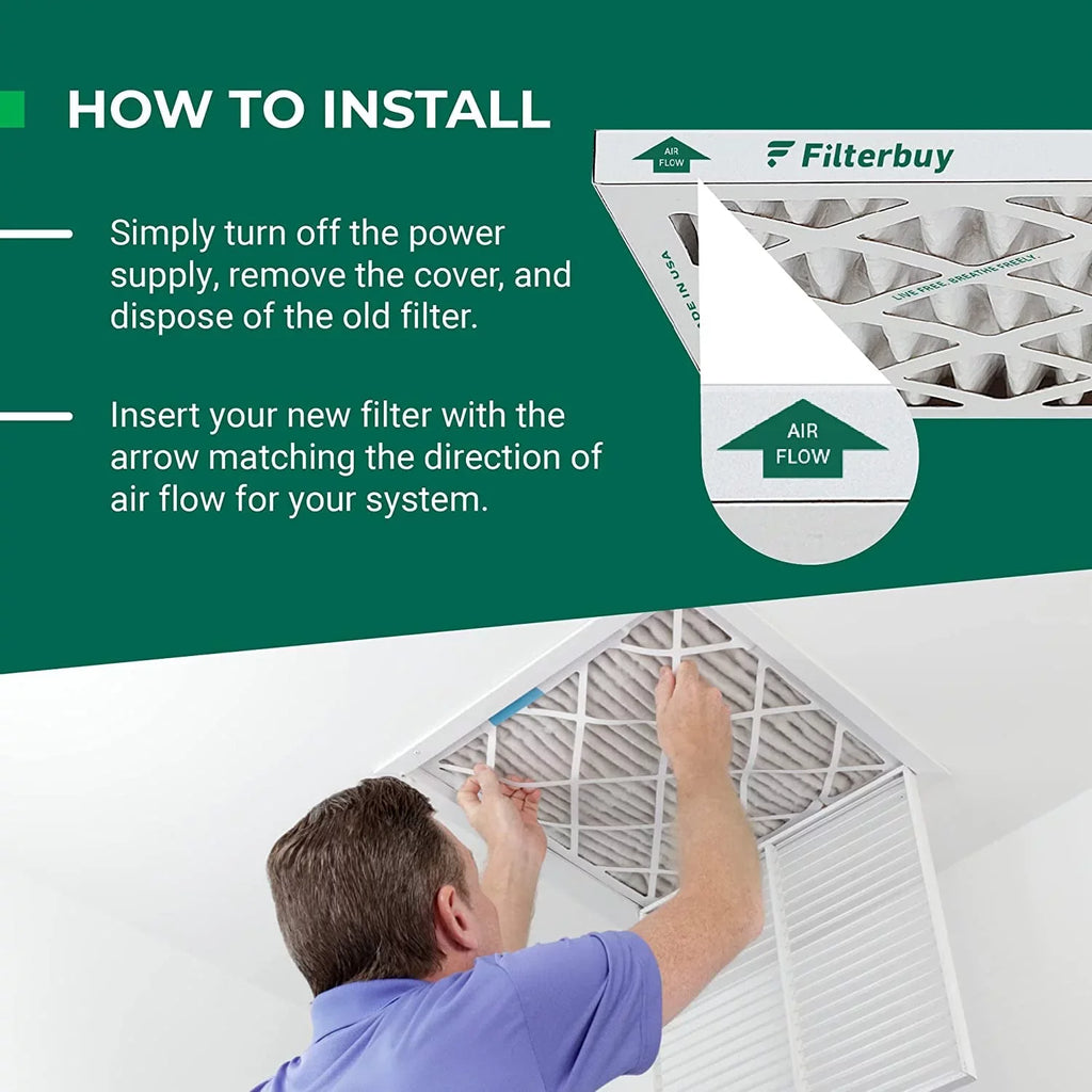 Filterbuy 16x24x1  8 Odor Eliminator Pleated   Furnace Air Filters with Activated Carbon (4-Pack)