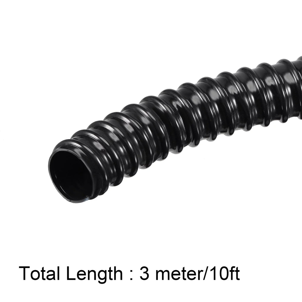 1 Inch  Corrugated Pond Tubing Black  Tube Aquarium Hose, 10ft