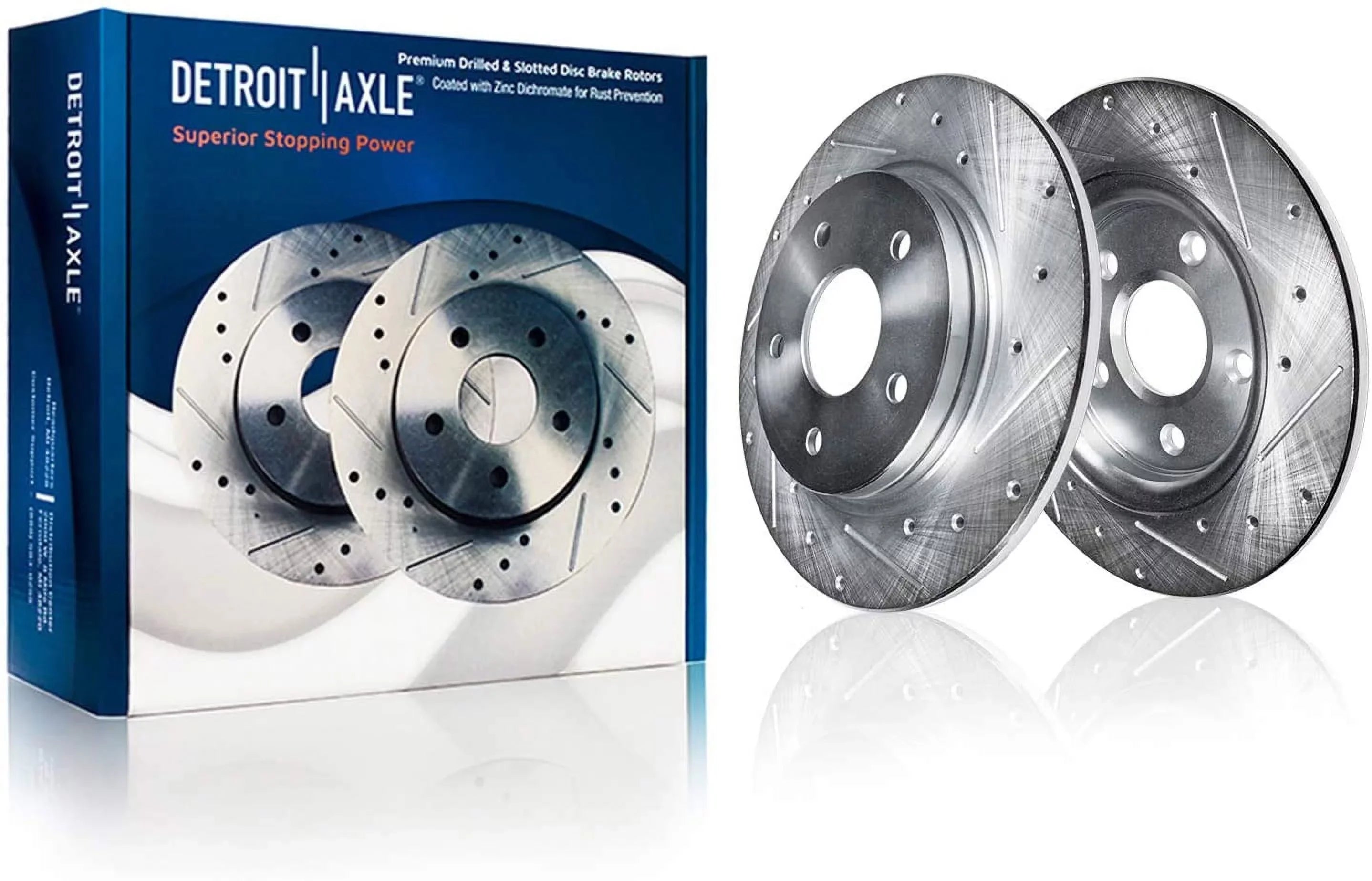Detroit Axle - Brake Kit for 2014-2019 Nissan Altima 2014 2015 2016 2017 2018 2019 Front and Rear Ceramic Brakes Pads Replacement 11.65" Front & 11.46" Rear Drilled Slotted Brake Rotors