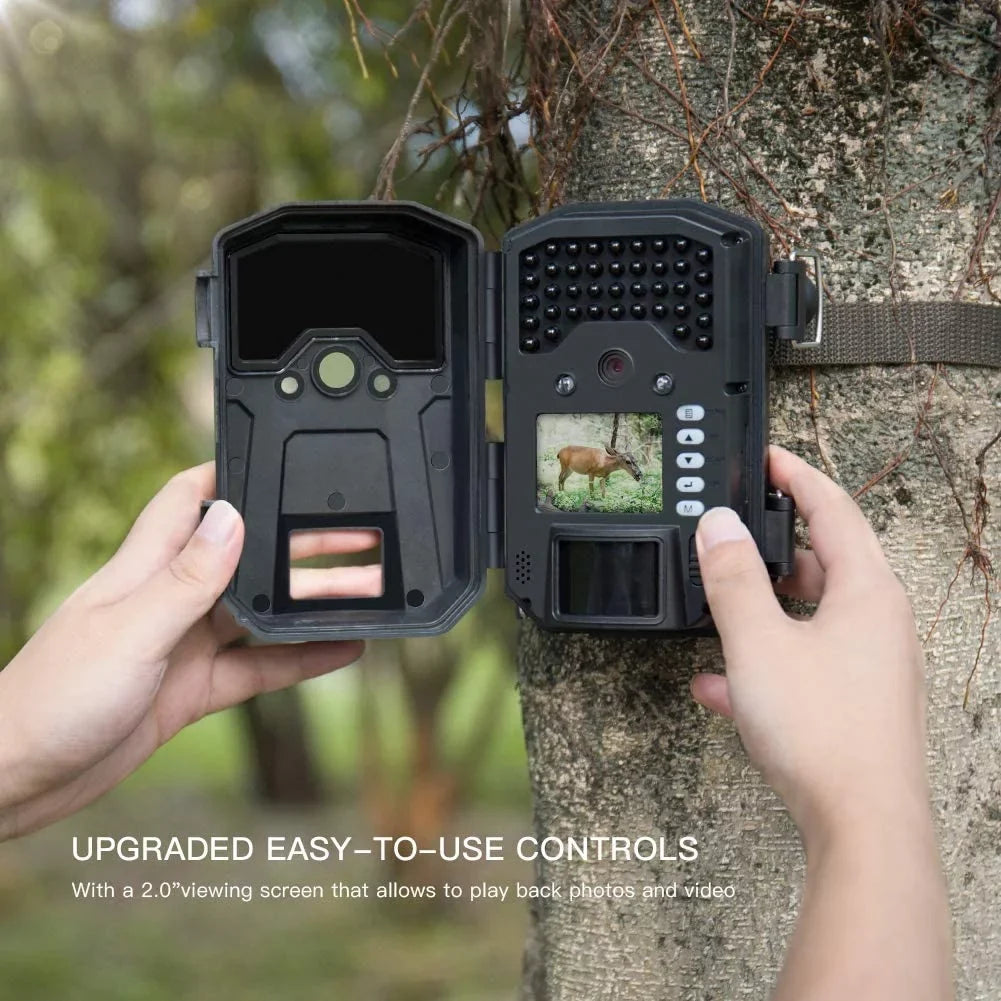 Infrared Trail Camera 20MP 1080P Wildlife Camera, Farm Monitoring, Night Detection Game Camera