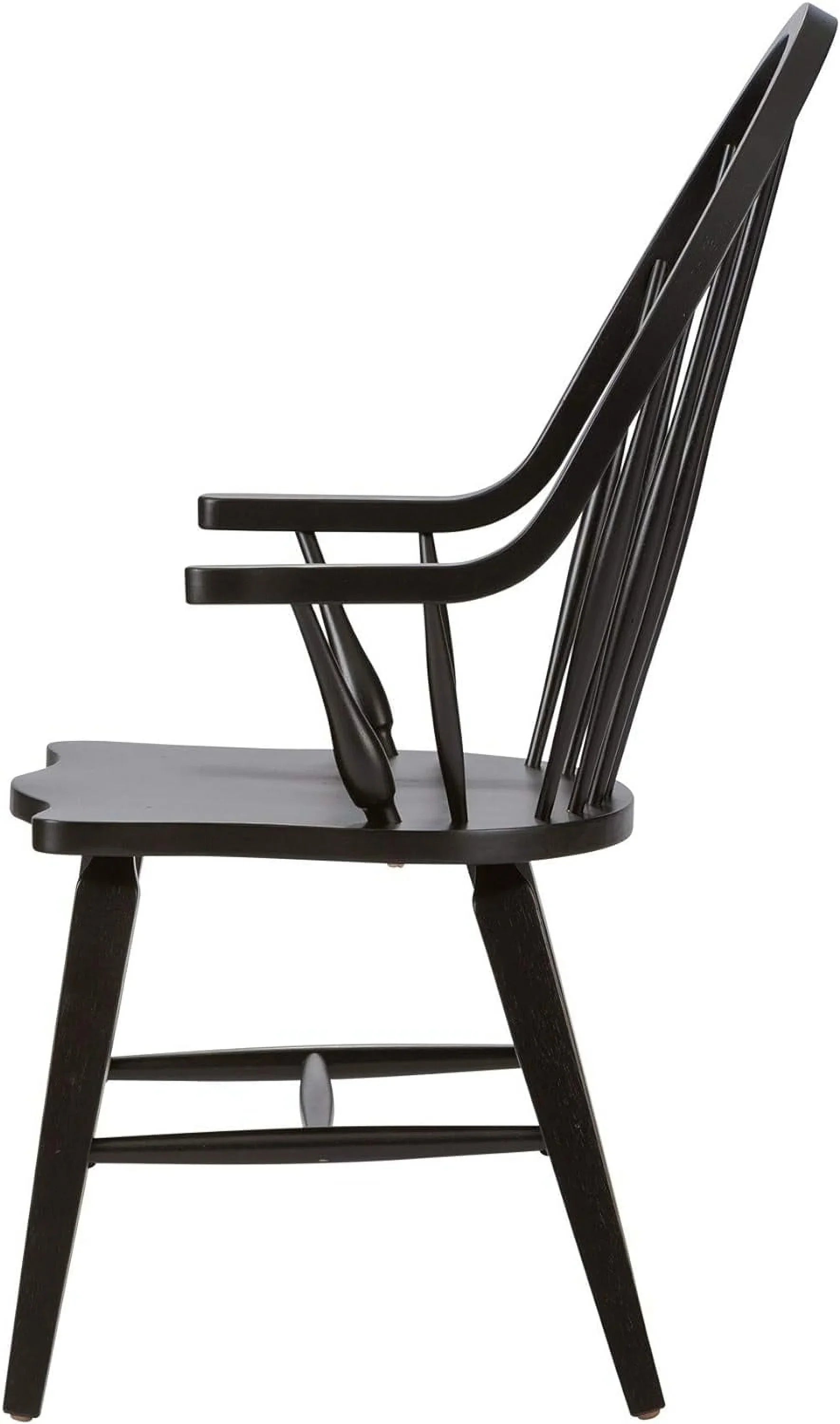 Windsor Back Arm Chair,     , Black