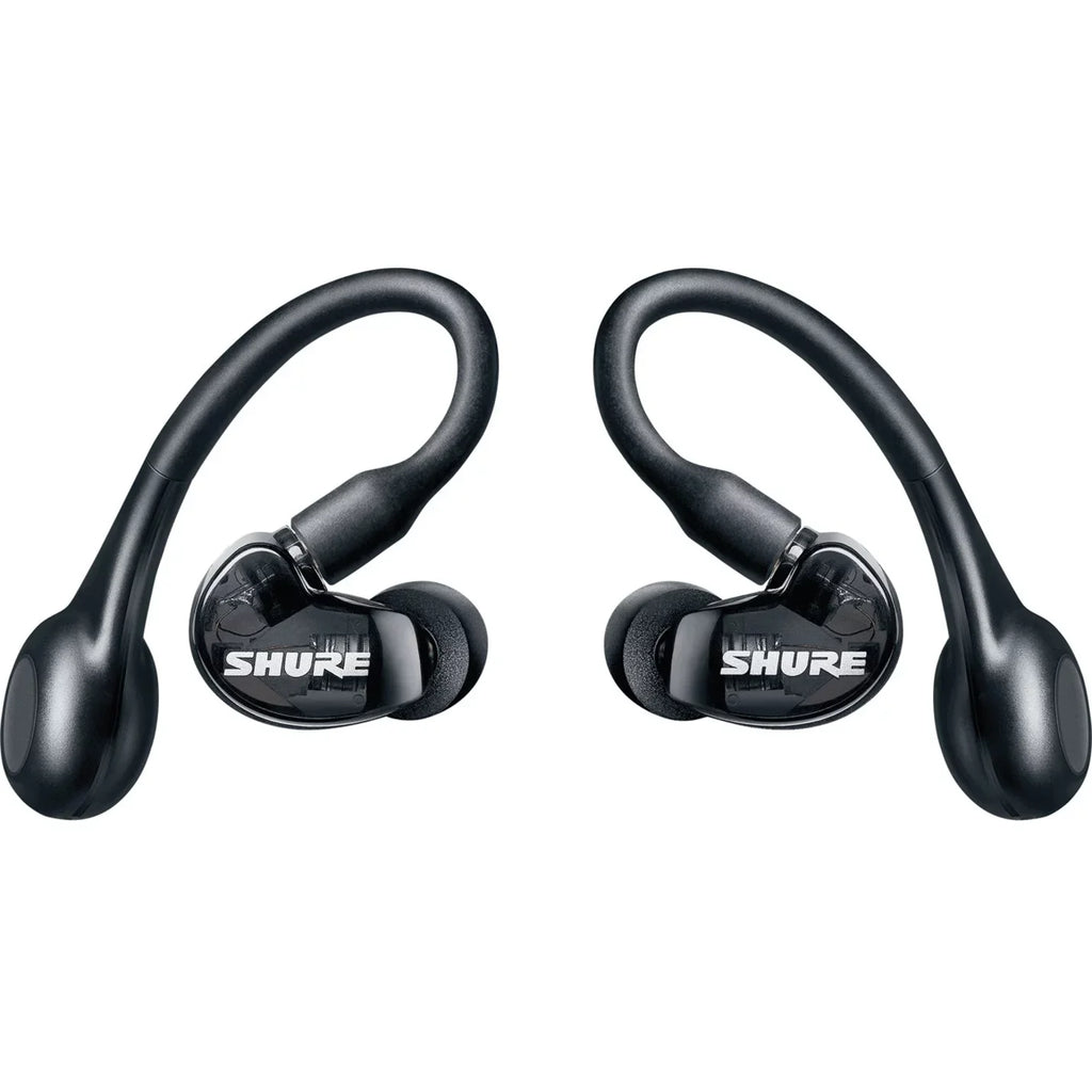 Shure  215  True Wireless Sound Isolating Earbuds with Bluetooth 5 Technology, Premium Audio with Deep Bass, Secure Fit Over-the-Ear, 32-Hour Battery Life, Fingertip Controls - (Gen 2) - Black