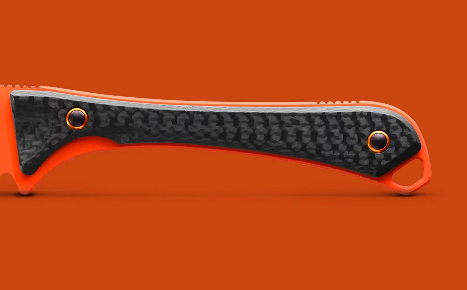 Benchmade Altitude 3.08" Fixed Blade Carbon Fiber Handle Orange Cerakote - 15201OR Knife