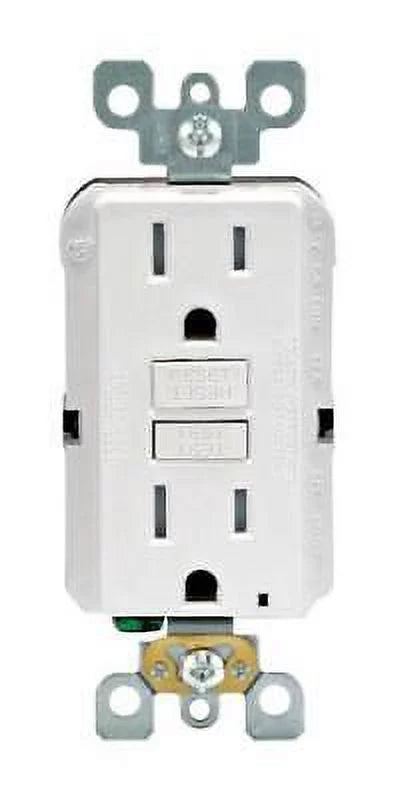 Leviton SmartlockPro 15 amps 125  Duplex White  Outlet 5-15R 1 pk