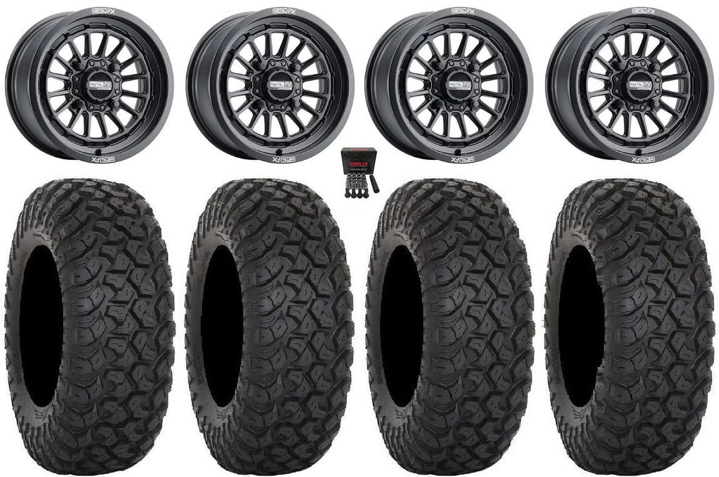MetalFX Delta 15" Wheels Black 35"  Tires Polaris   1000 /   / Ranger  900/1000