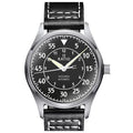 Ratio Skysurfer Pilot Black Textured Dial Leather Automatic  200M Men's Watch