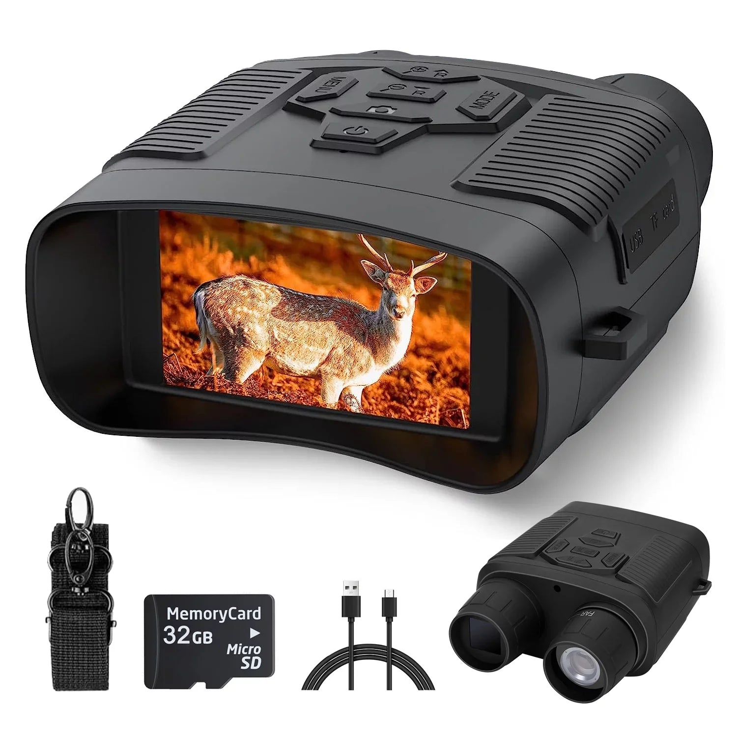 SuntekCam Night Vision Goggles Night Vision Binoculars with 32GB  Card 24MP/1080P 6x Zoom Suitable for Hunting at Night and Taking Pictures and Videos -800
